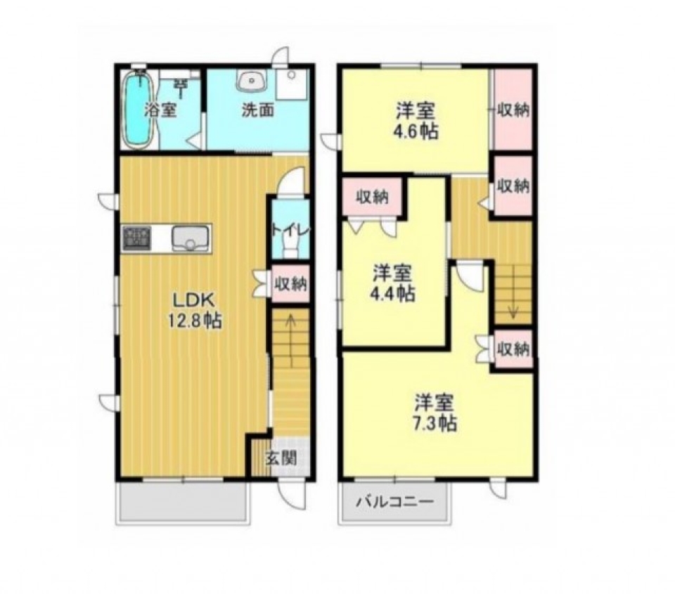 【新築】家族満喫の間取り図