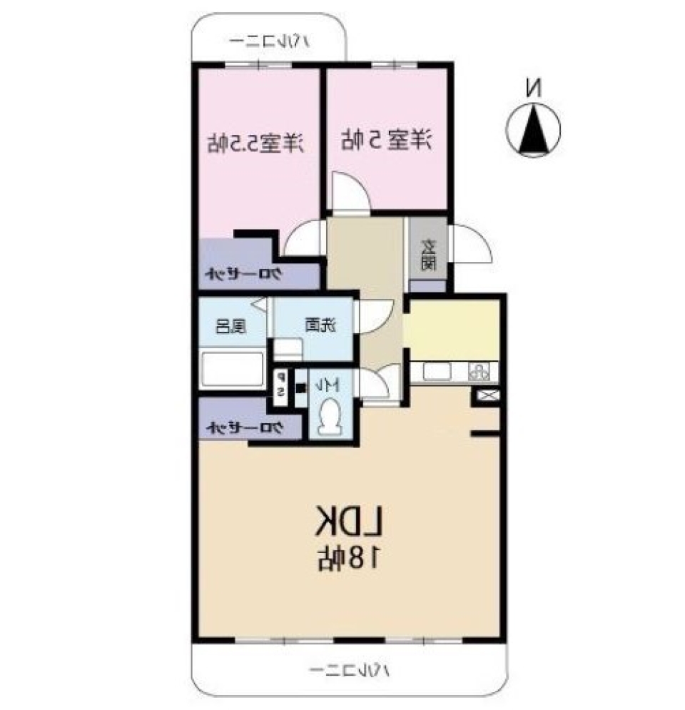 メリハリのあるおうちの間取り図