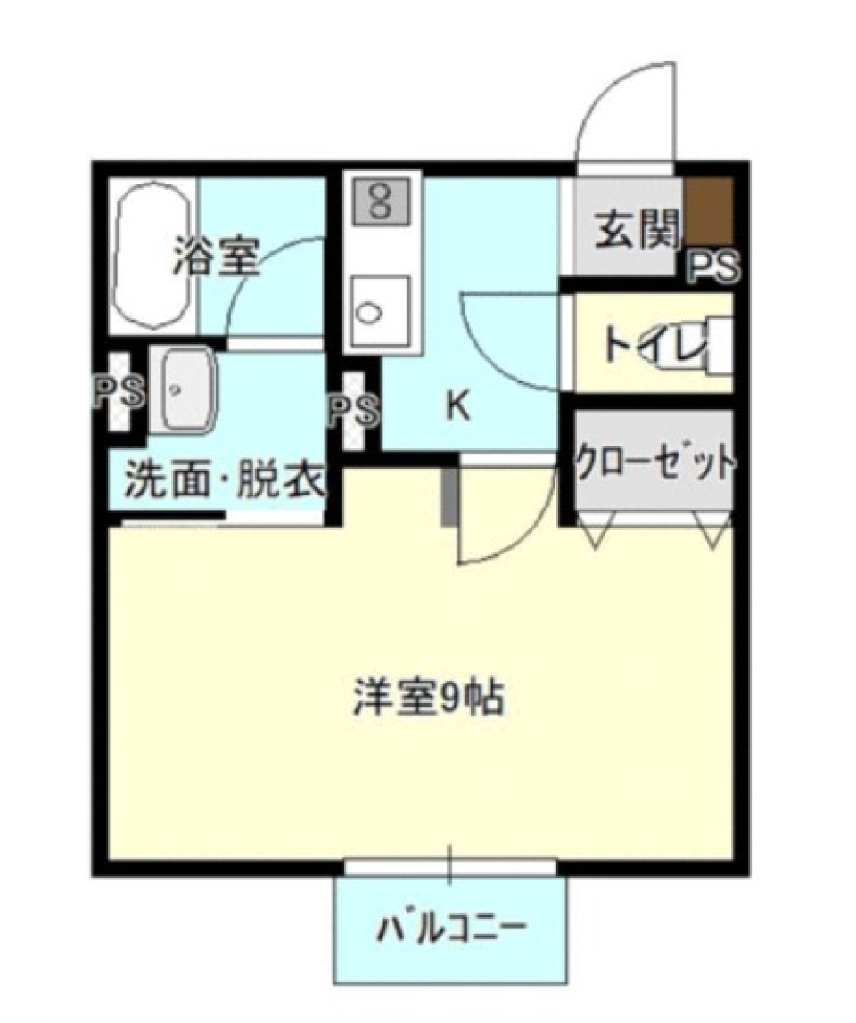 シンプルおしゃれの間取り図