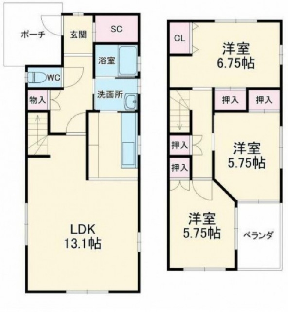 【築浅】あなたと幸せを。の間取り図