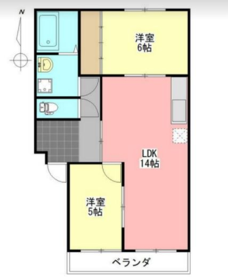 【ペット可】家族と猫と、のびのび暮らすの間取り図