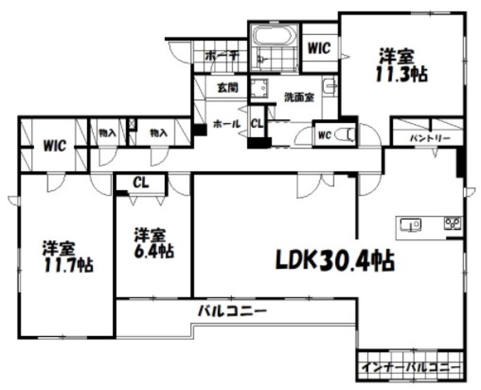 【ペット可】理想のお城の間取り図