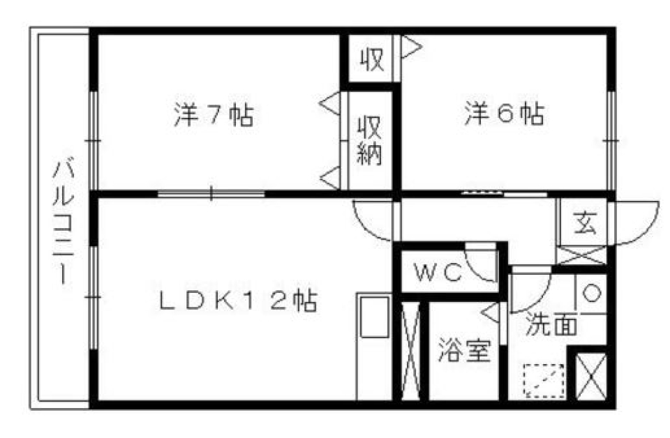 ブルーインパルスはお好きですか？航空自衛隊のお膝元物件。の間取り図