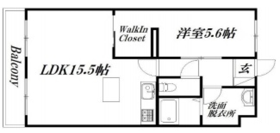 青と異国感が溢れるお部屋。の間取り図