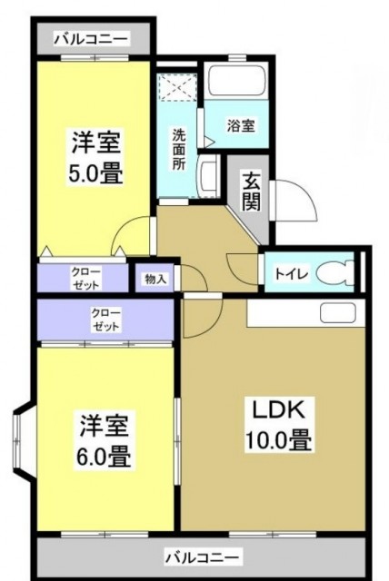 間取りは2LDK