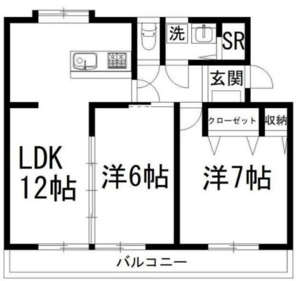 「俺の台所」の間取り図