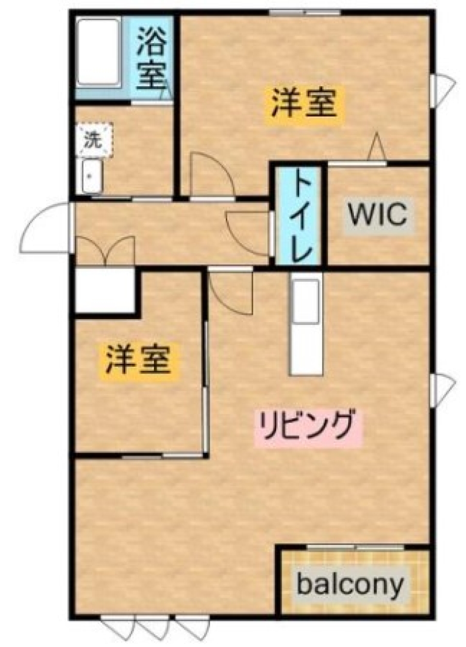 パステルカラーの季節に恋しての間取り図