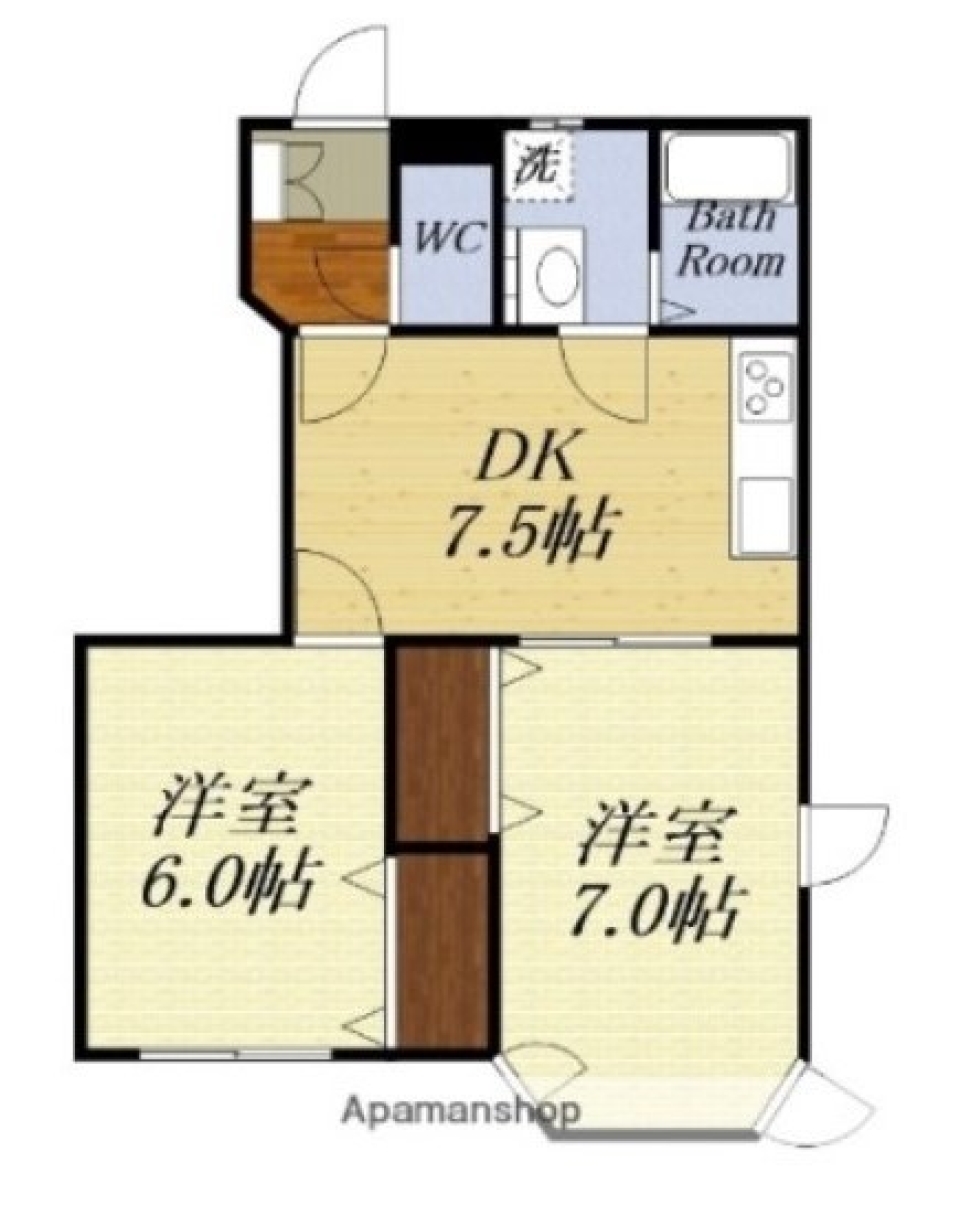 落ち着きのある暮らしの間取り図