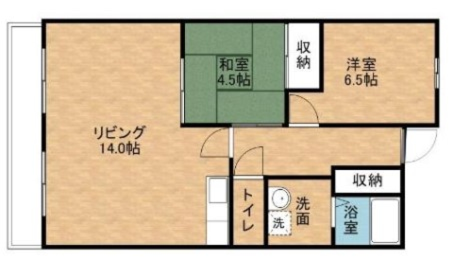 モノトーンで大人雰囲気の間取り図