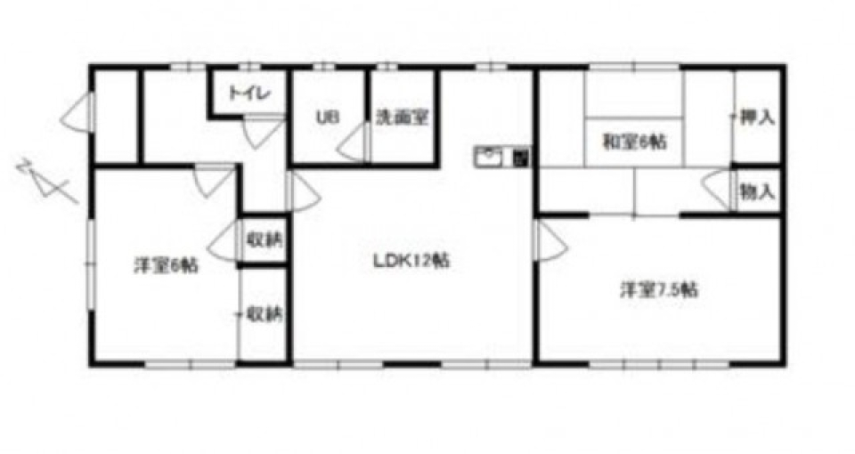 ペットと一緒にゆっくり生活の間取り図