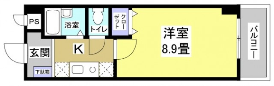 ギンガムチェックフロアーの間取り図