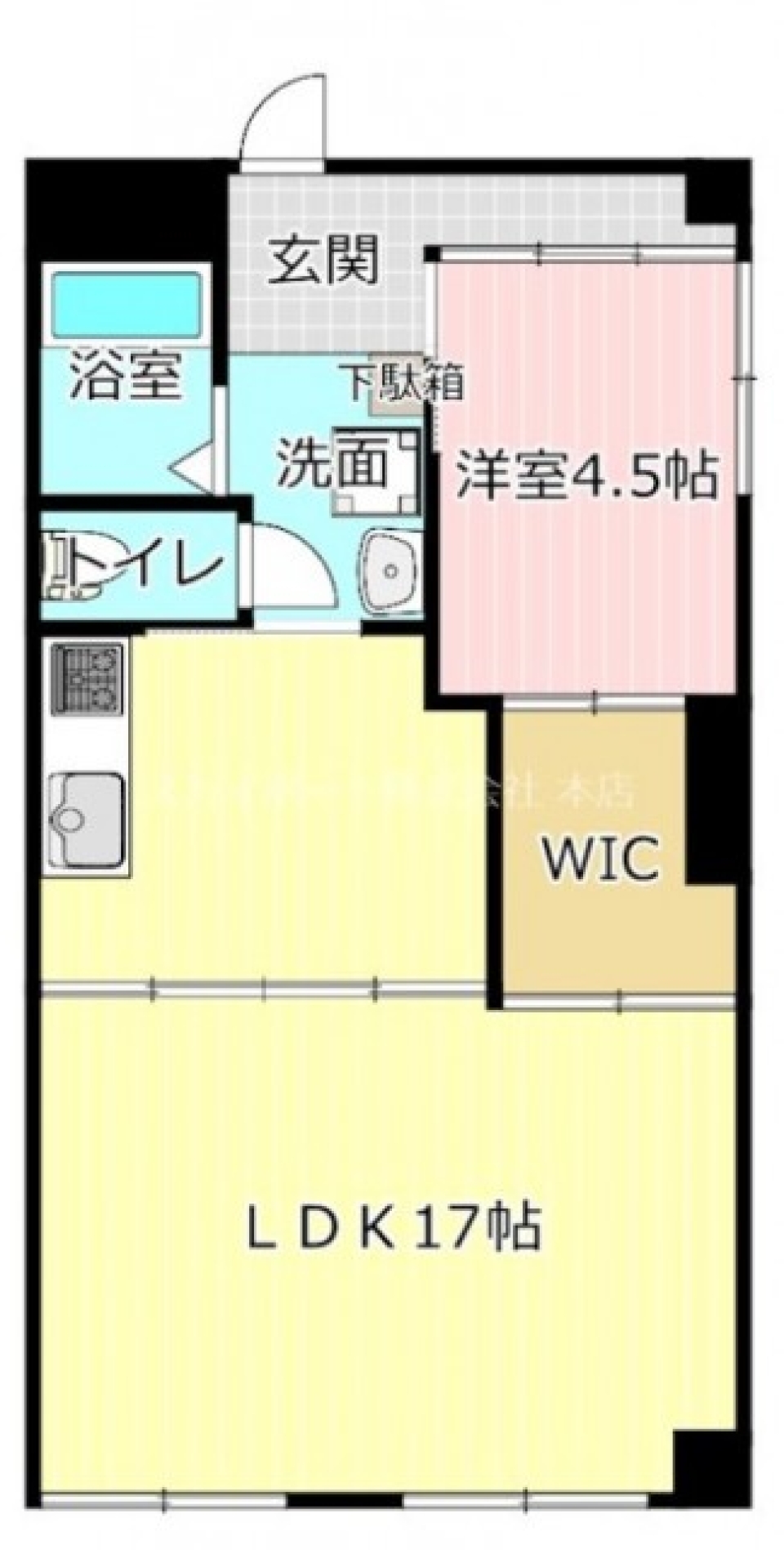 喧噪の中で心地良いおへやを。の間取り図