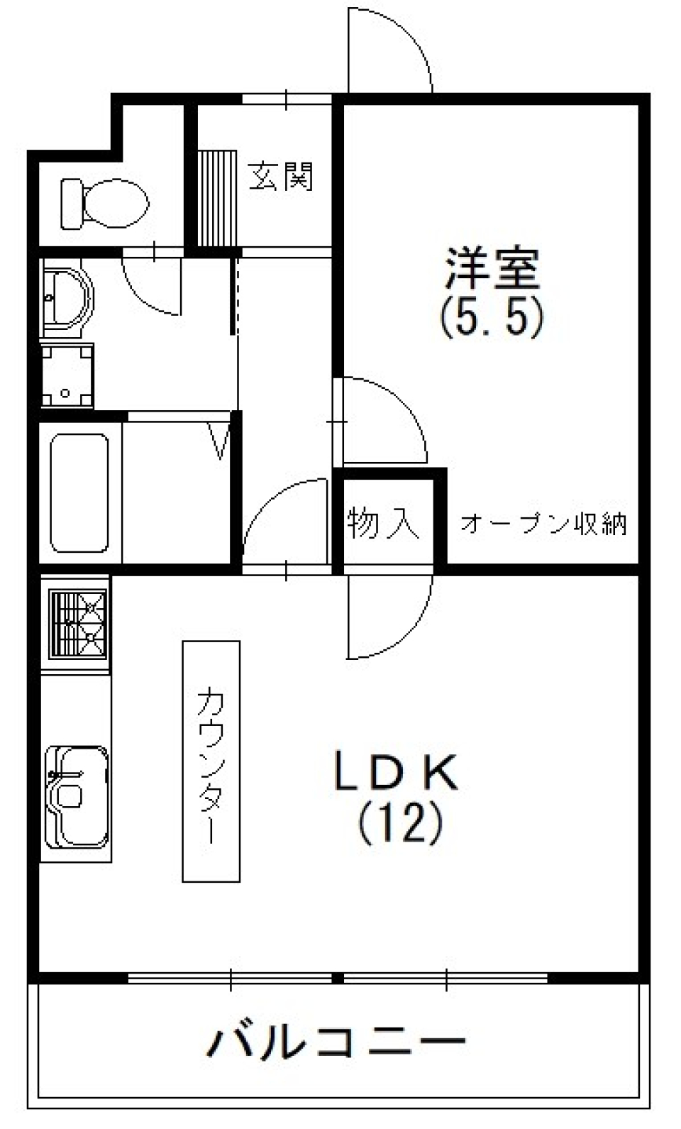 コーヒー片手にまったりTIMEの間取り図