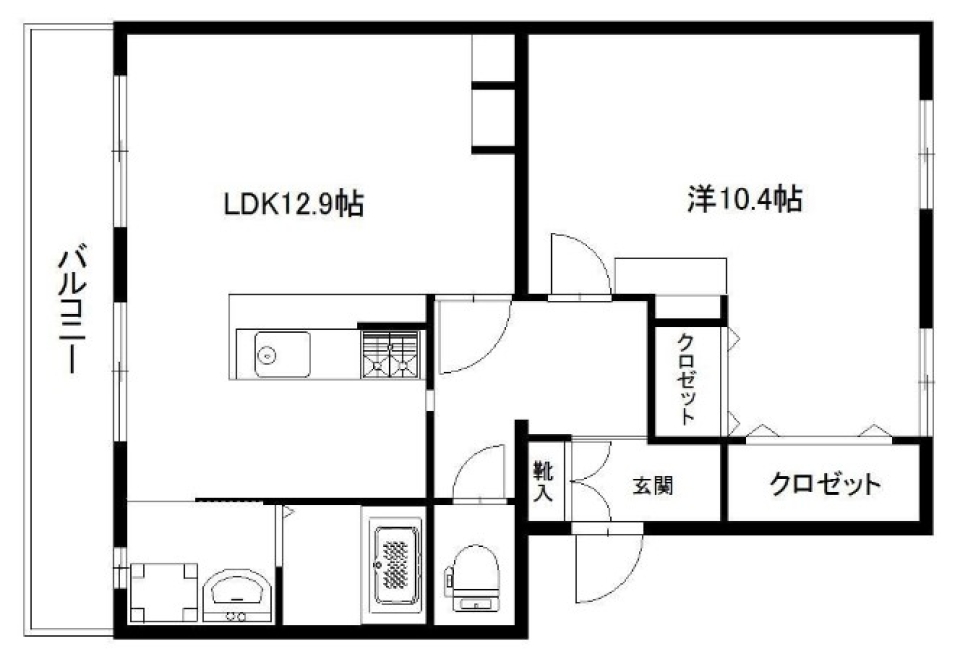 充実したナチュラルライフの間取り図