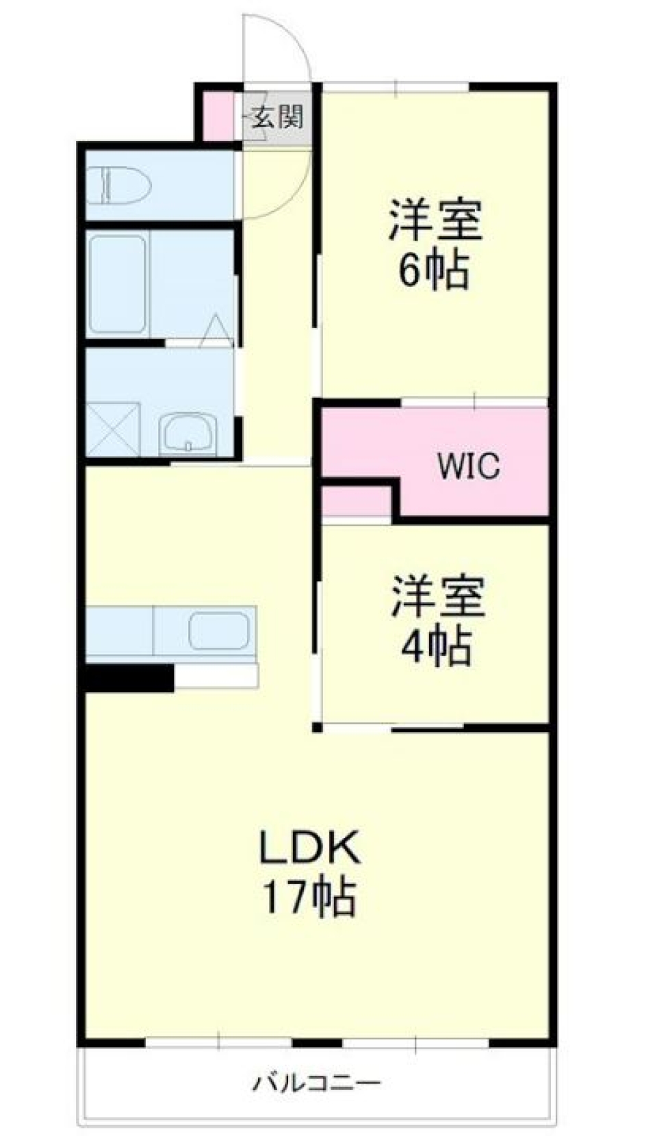 4帖の秘密基地ルームの間取り図