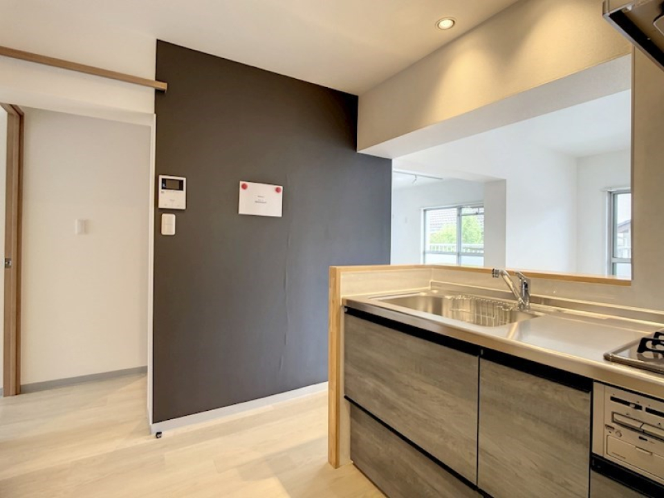 キッチンもデザインされてます