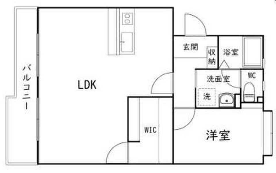 シンプルで使いやすくの間取り図