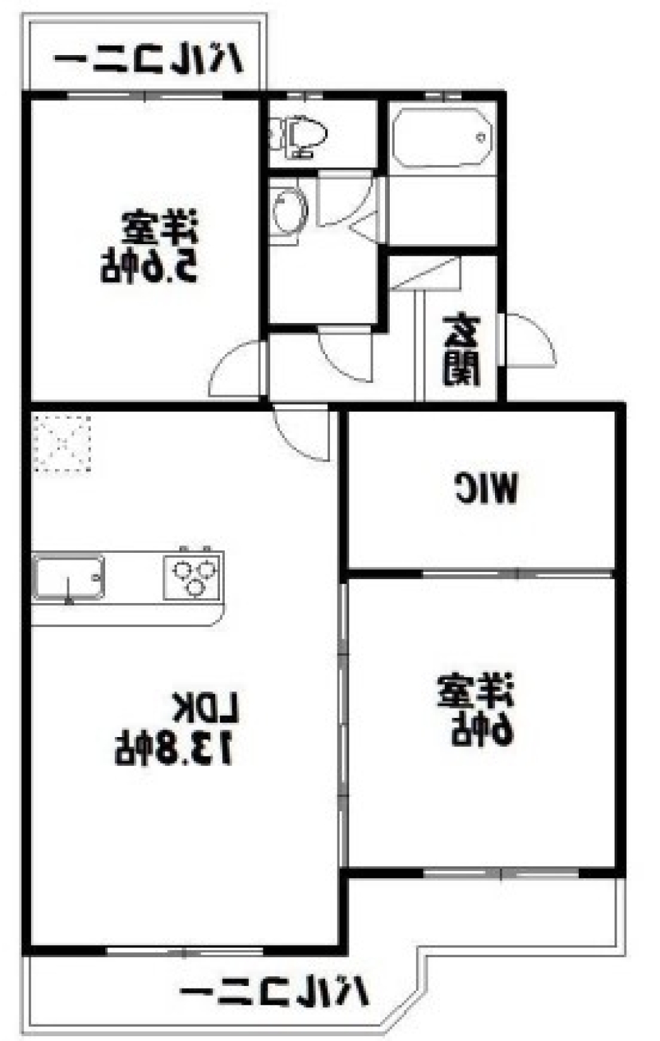 今日の気分は、2LDK時々1LDK。の間取り図