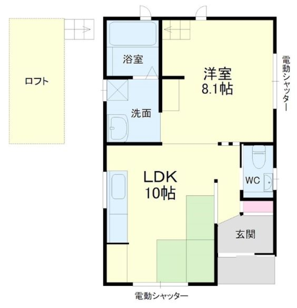 【築浅】ロフトのある暮らしの間取り図