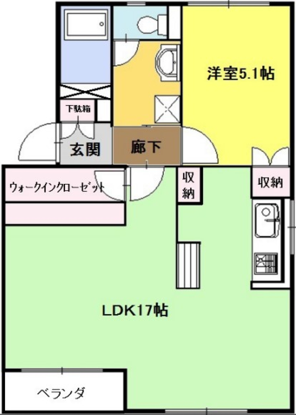 オシャレな立ち飲みBARの間取り図