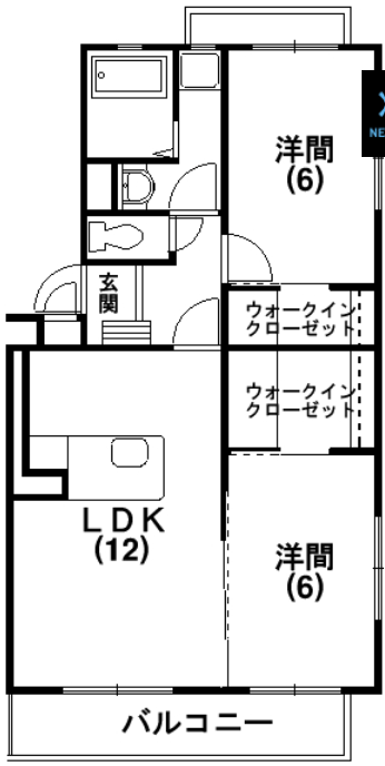 ウォークスルークローゼットが嬉しい。