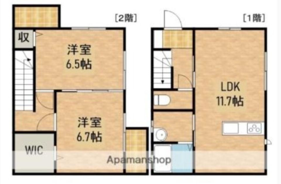 太陽と暮らすおうちの間取り図