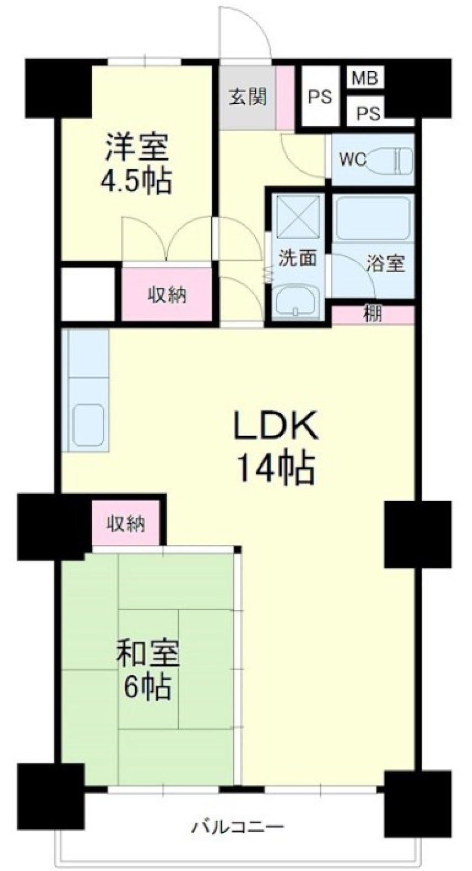 これぞまさに和洋折衷の間取り図