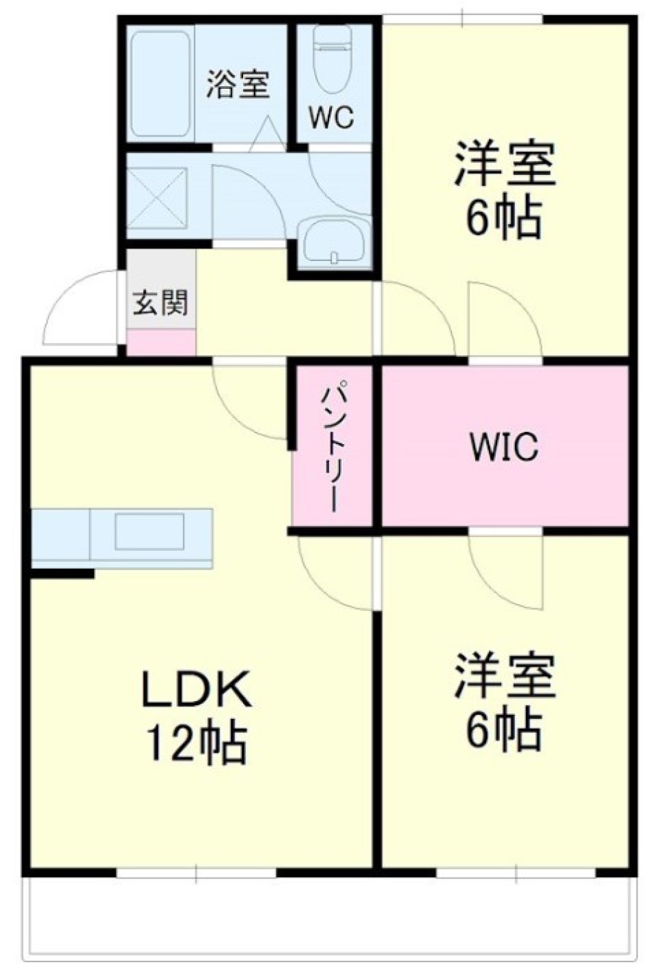 間取りは2LDKです