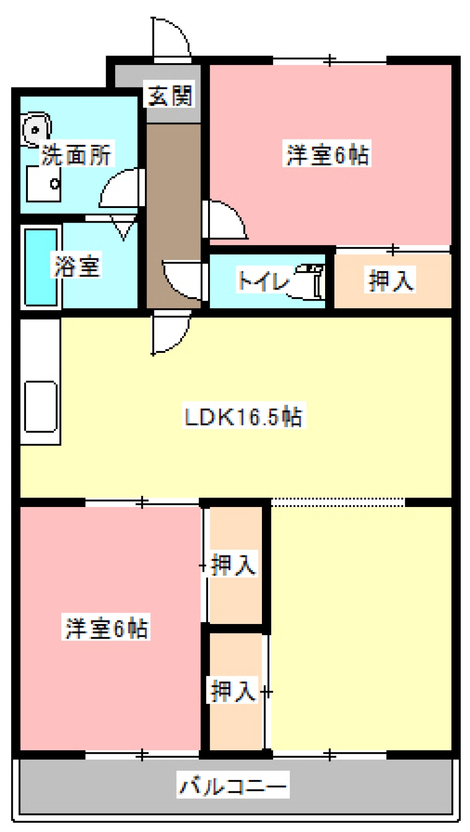 【ペット可】芳川の畔ペットと共にの間取り図