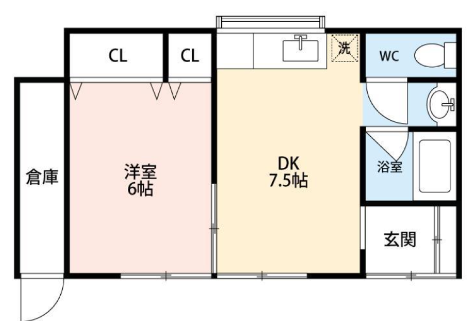 古き良き平屋で現代の暮らしを♪の間取り図