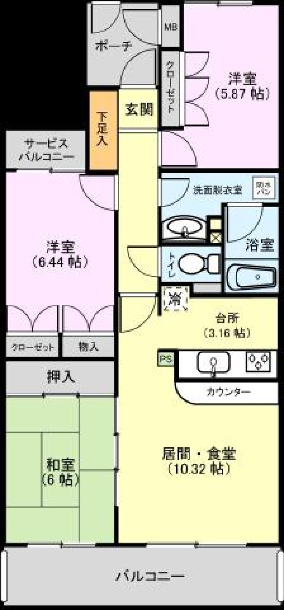 GREEN LIFEの間取り図