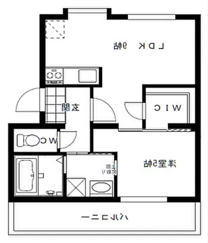 間取りは1LDK