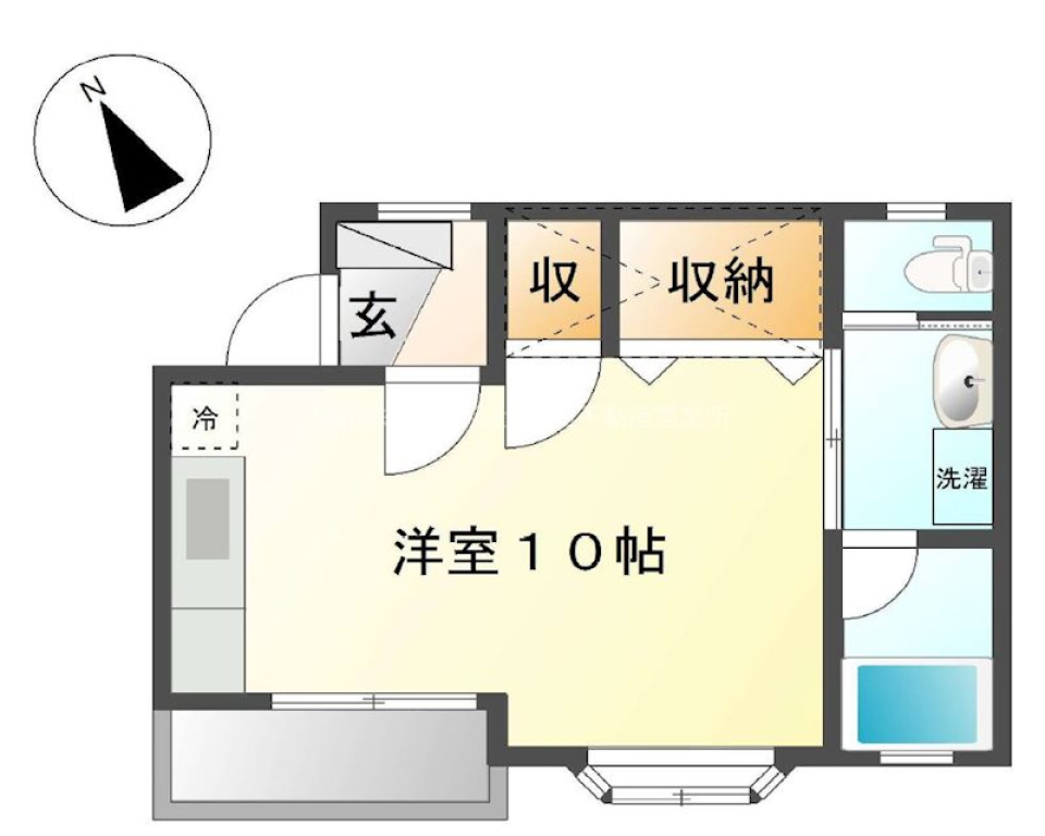 星空の下での間取り図