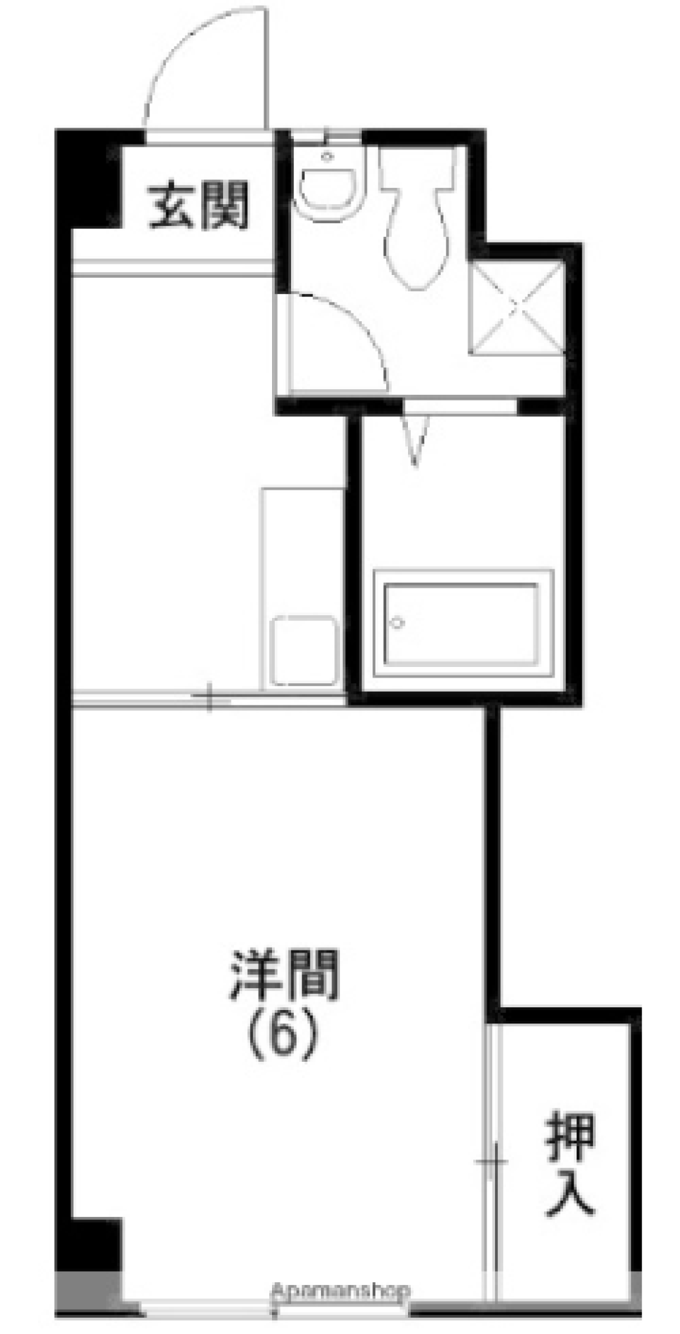 レトロなオシャレサニタリー♪の間取り図