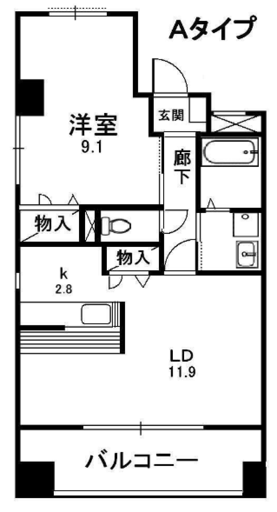 街中快適ライフの間取り図