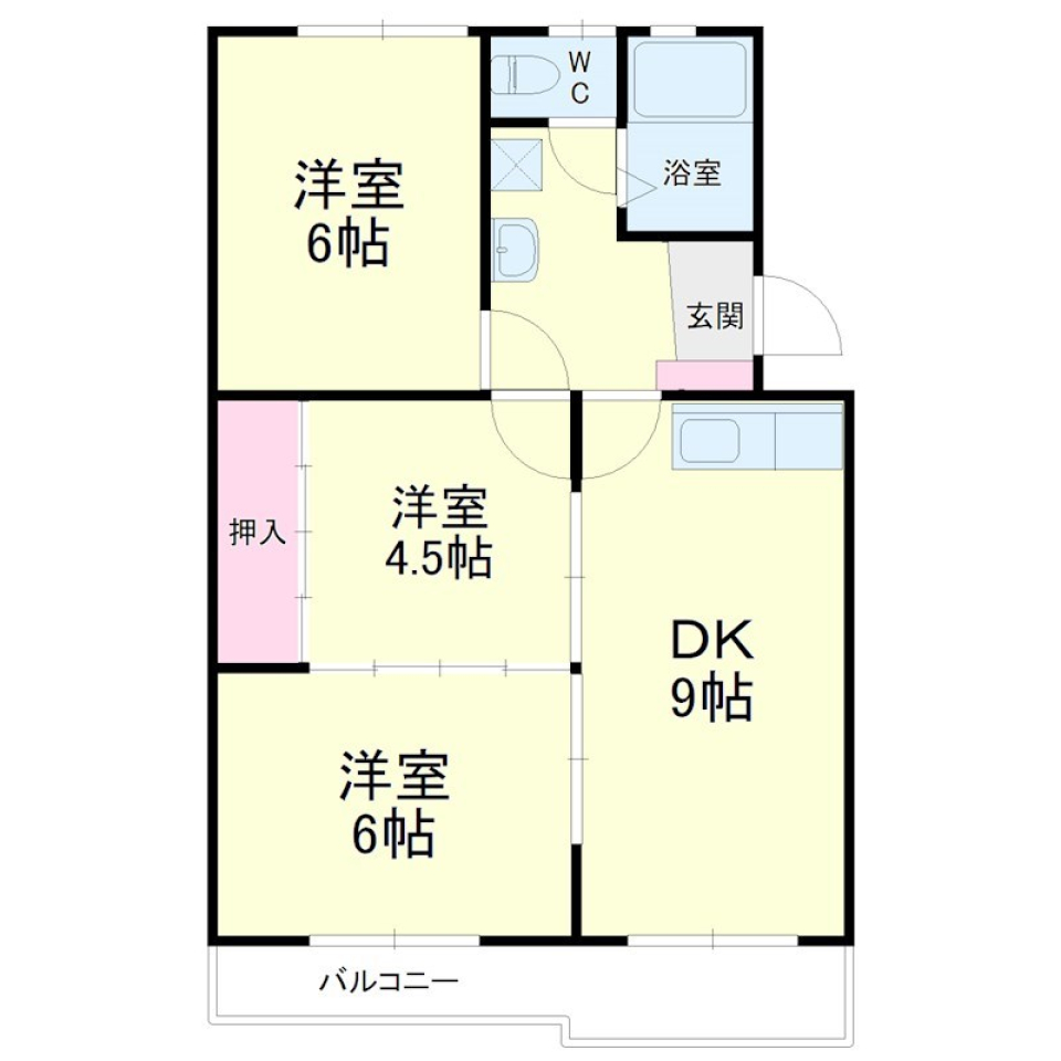 プレーンな毎日の間取り図