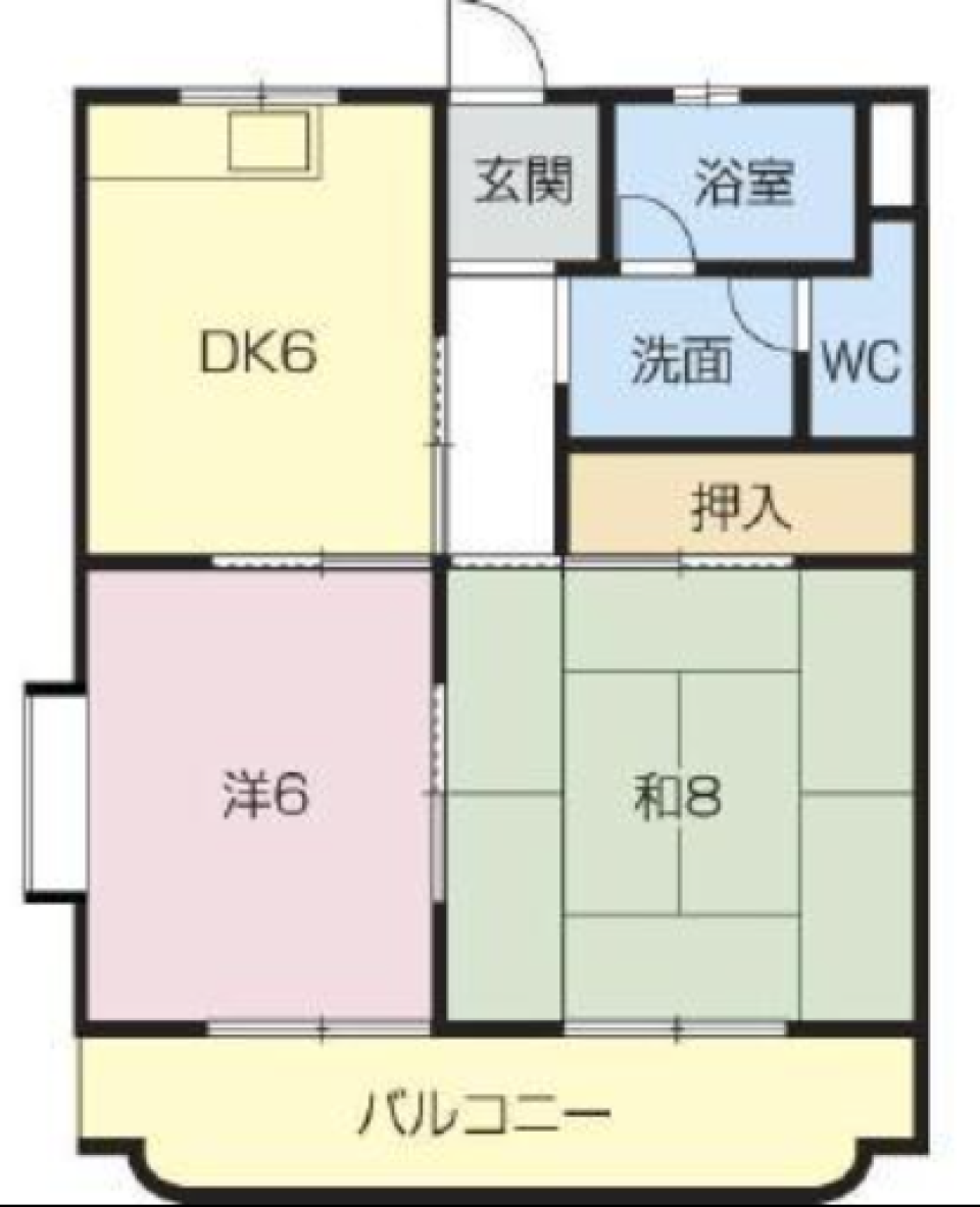 和洋折衷なデザインルームの間取り図