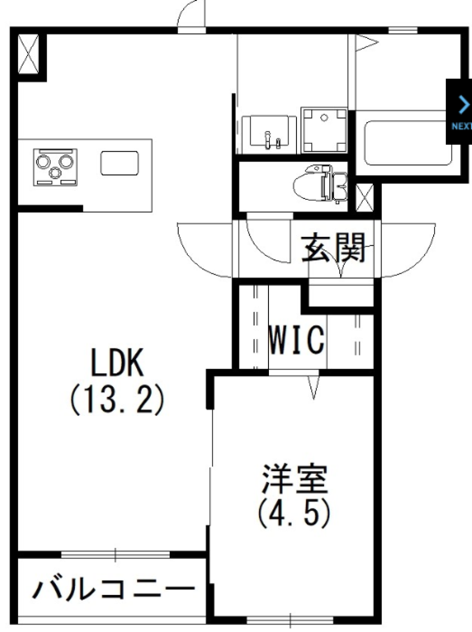 1LDKの間取り