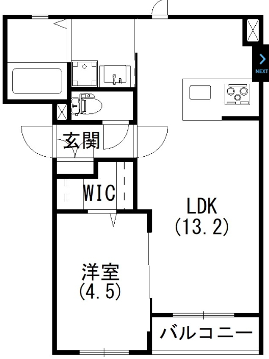 １LDK の間取り