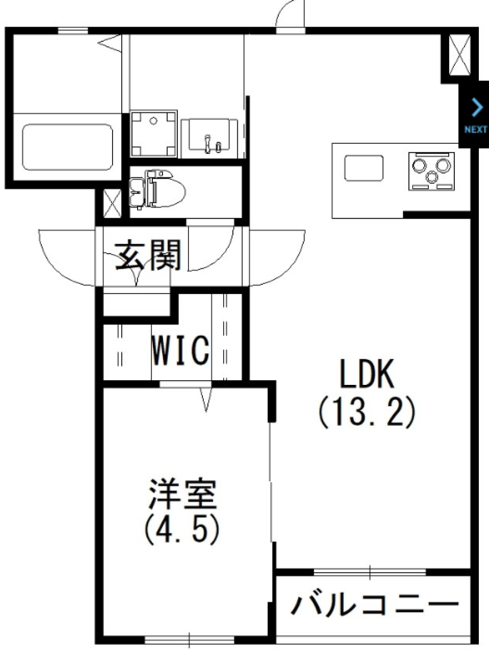 【新築】大人っぽくなれるお部屋の間取り図