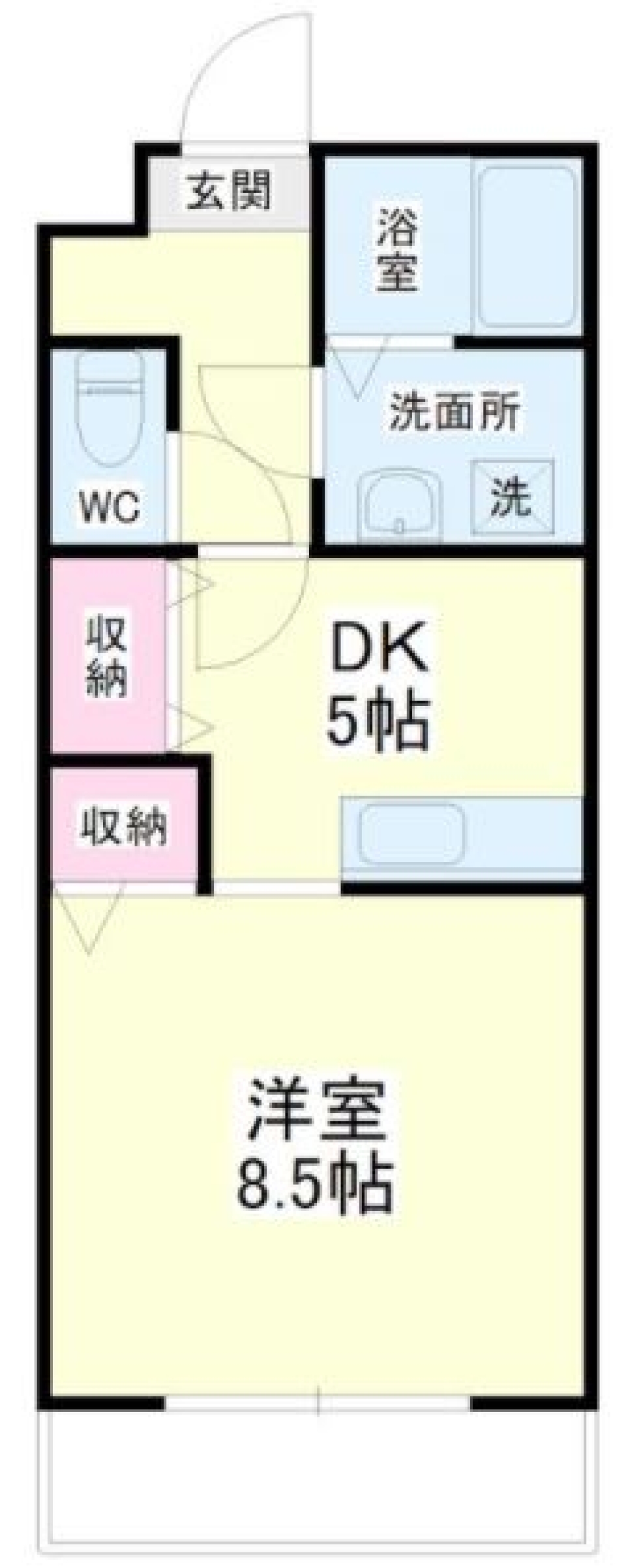 ひとり暮らし、最適空間の間取り図