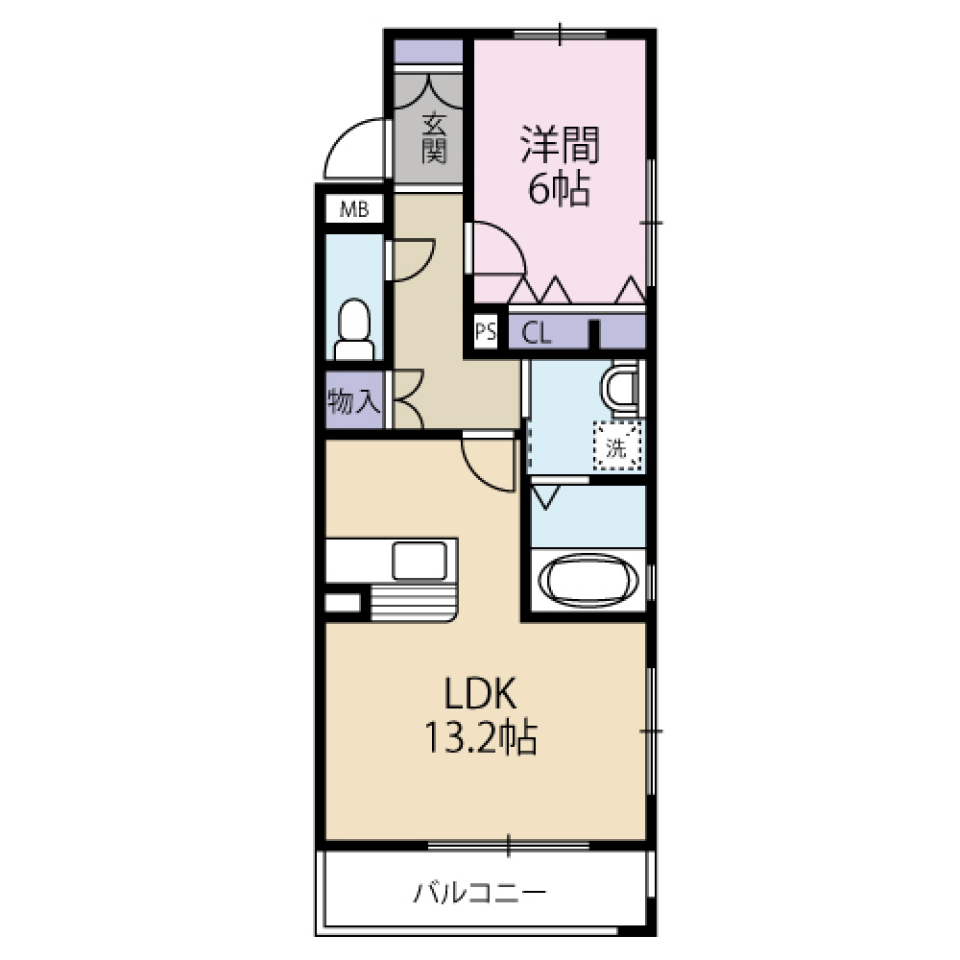 LDKを満喫するの間取り図