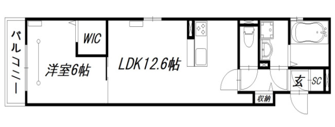 間取りは1LDK