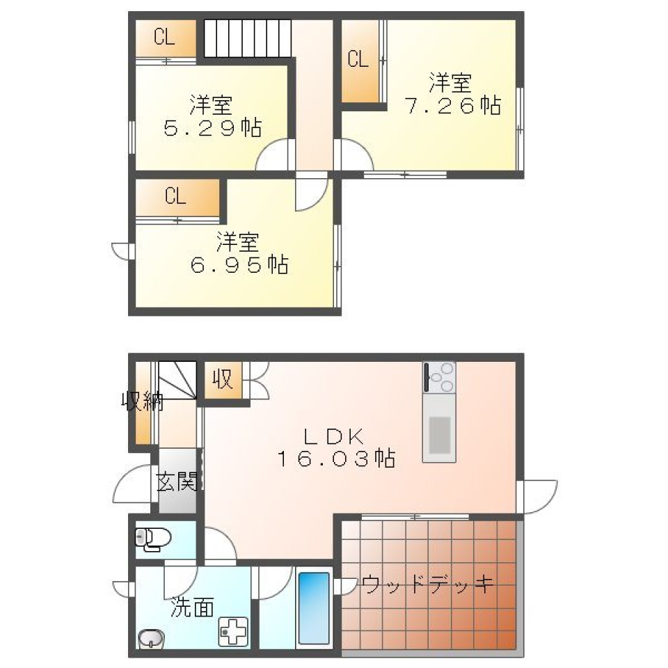 自慢の我が家の間取り図