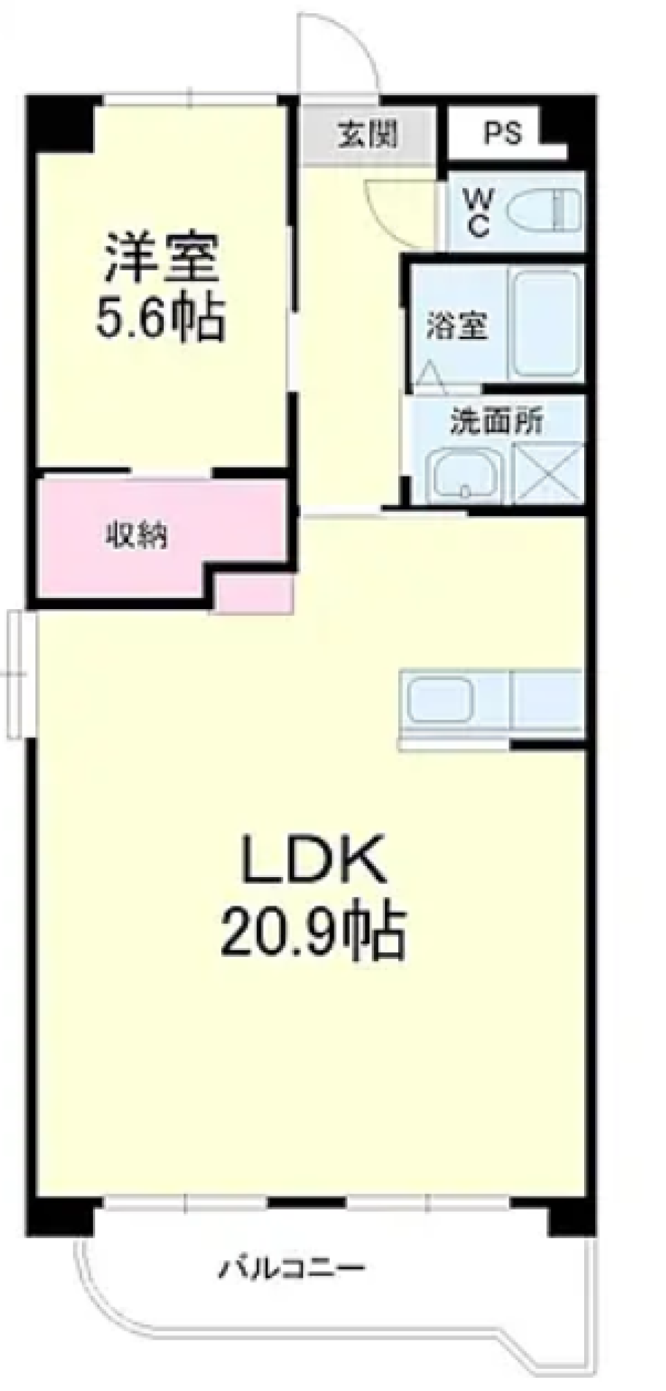 ふたり暮らしをここからの間取り図