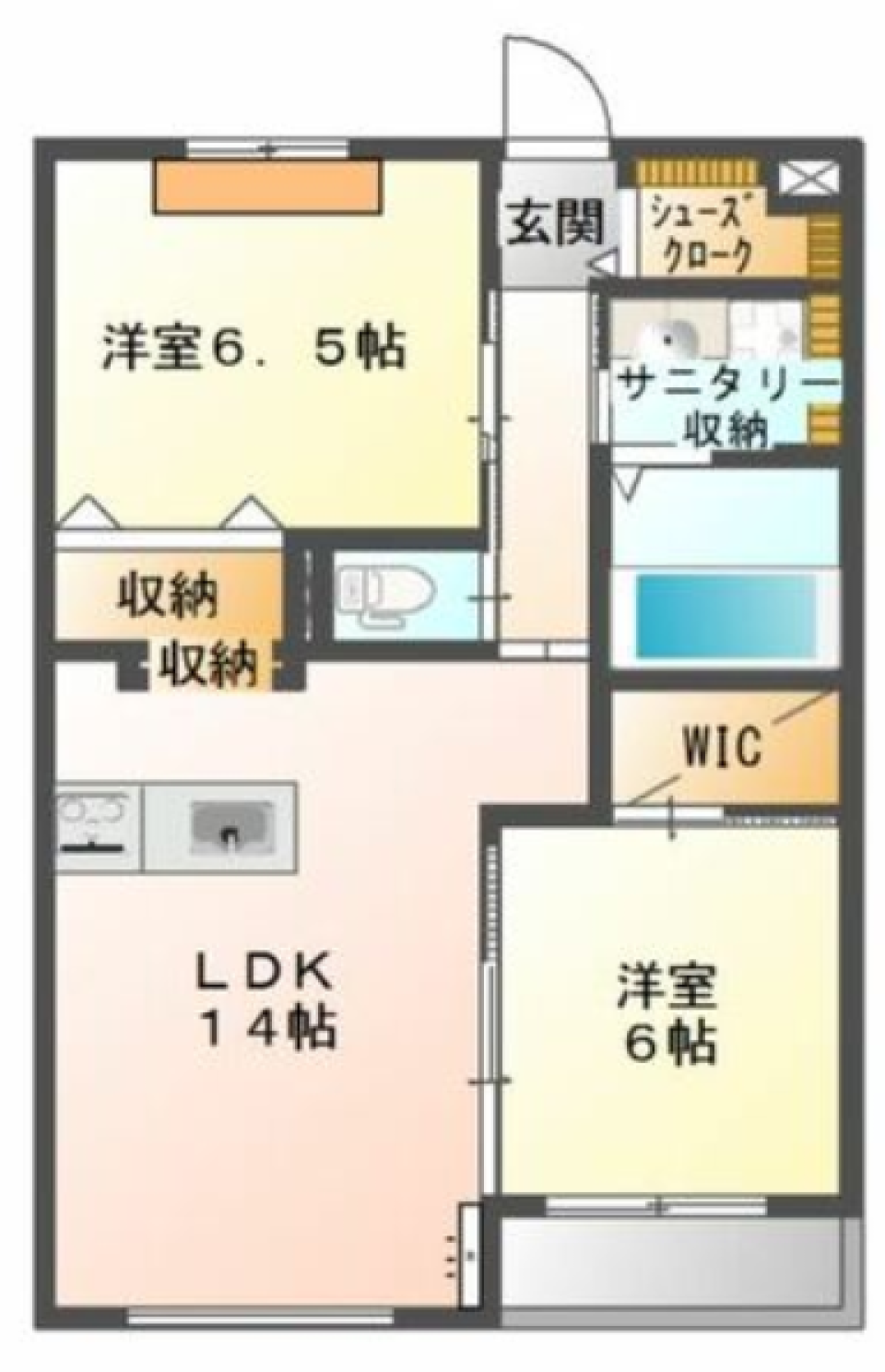 【ペット可】王家の気分を味わうの間取り図