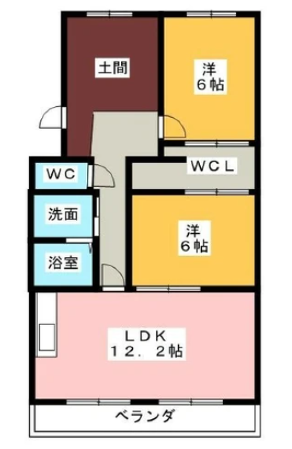 アウトドア好きな方必見！！土間がある家の間取り図