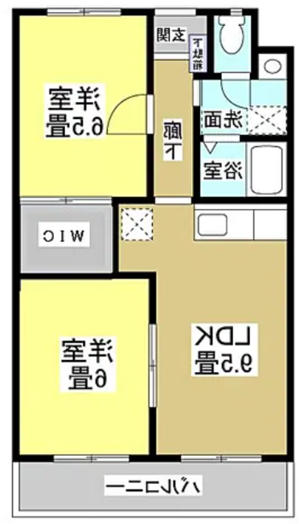 シック×シンプルの間取り図