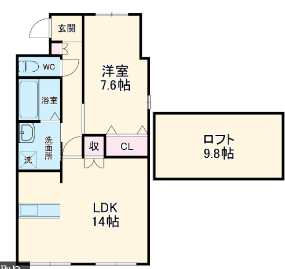 樹の香りに癒されての間取り図