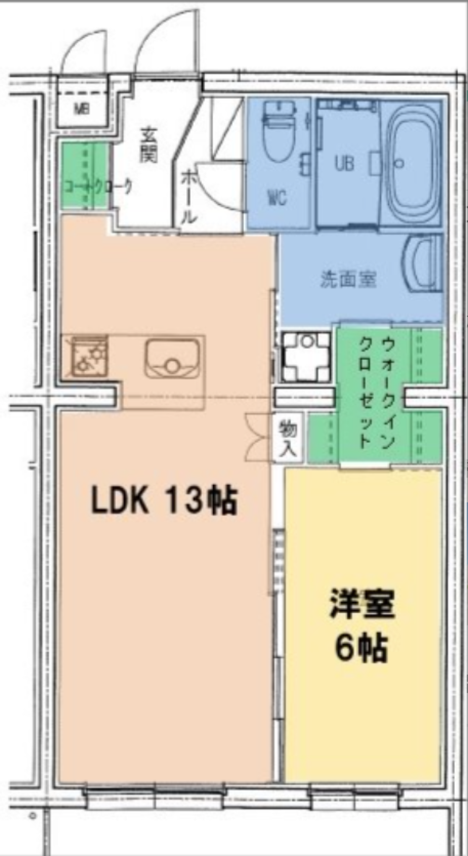 駅チカ、楽チン！の間取り図